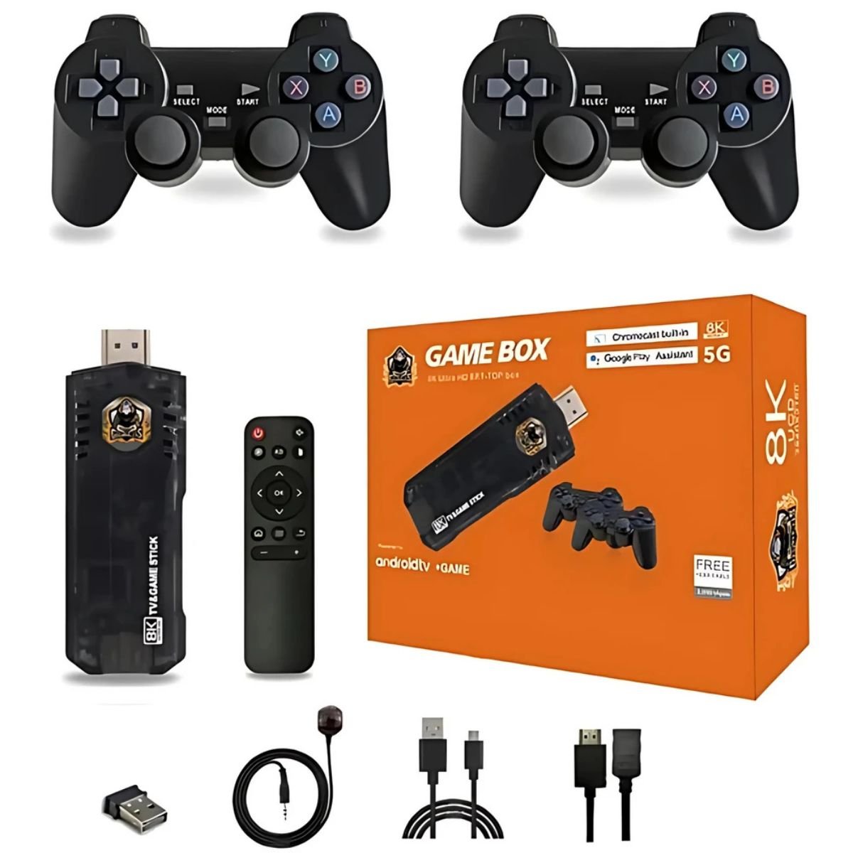 AndroidTV & Game Stick + 2 Controles - Imagen 2