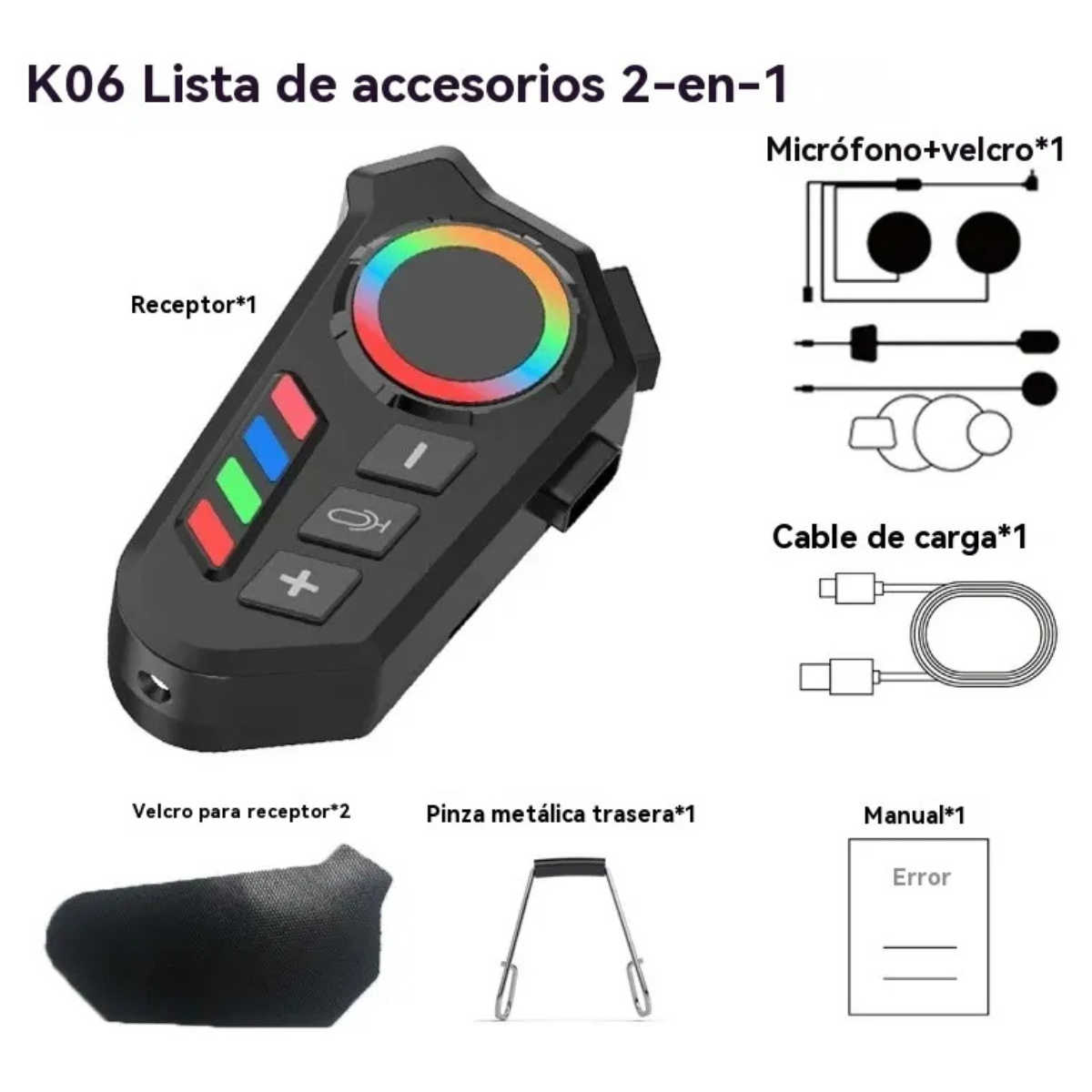 Intercomunicador G para Casco de Moto - Imagen 2